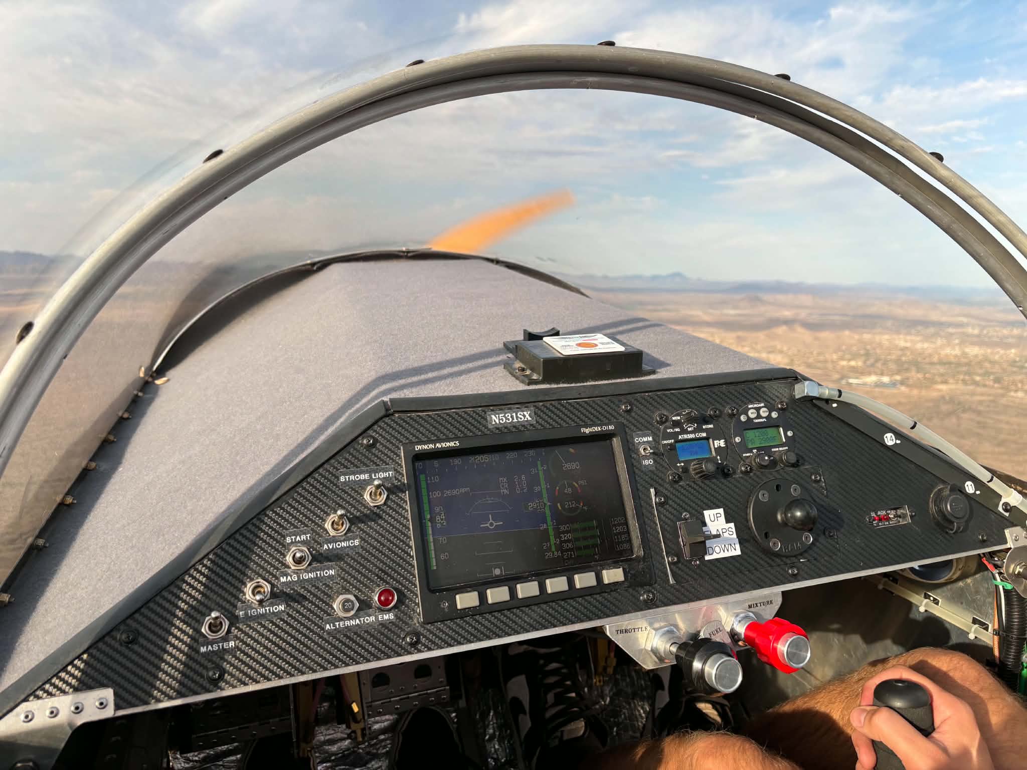 Sonex cockpit at Fly Eagle Sport KGEU